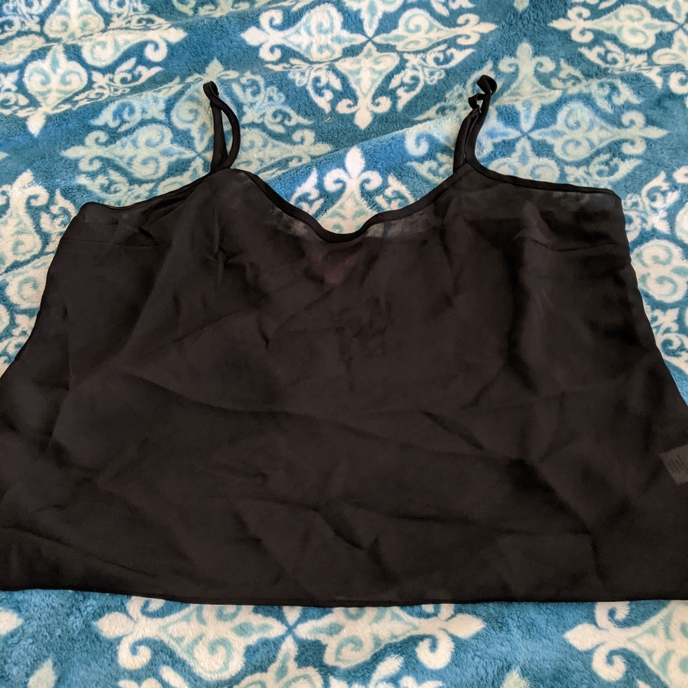 Black tank top